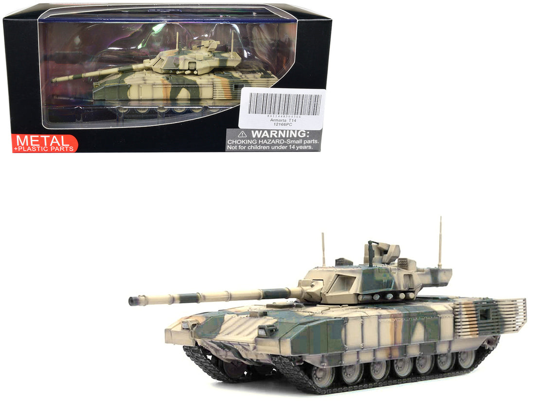Russian T14 Armata MBT (Main Battle Tank) Multi-Camouflage "Armor Premium" Series 1/72 Diecast Model by Panzerkampf-0