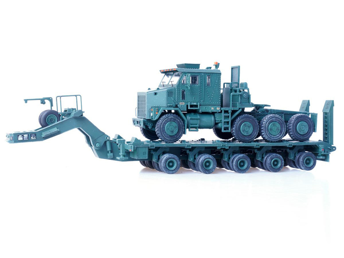 M1070 Heavy Equipment Transporter Army Green "Armor Premium" Series 1/72 Diecast Model by Panzerkampf-4