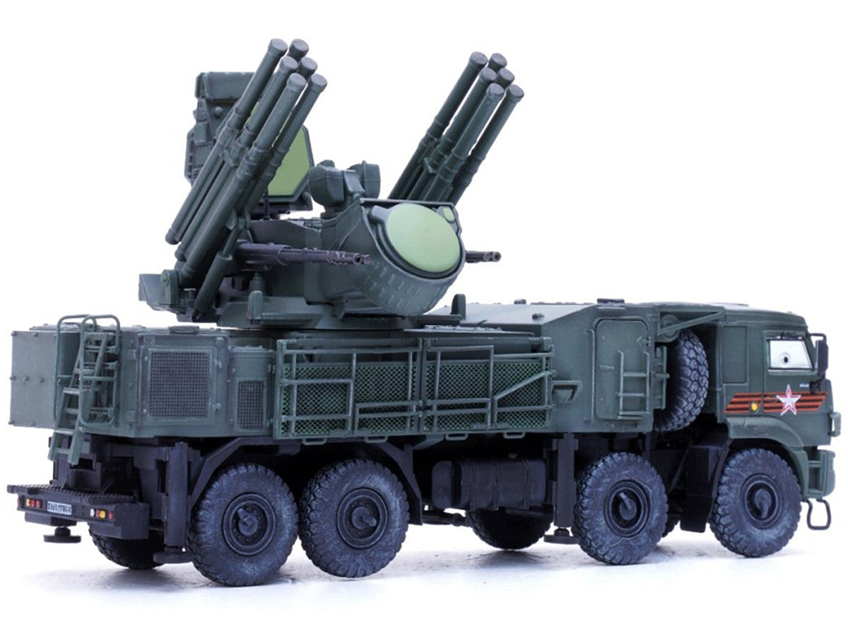 Pantsir S1 96K6 Self-Propelled Air Defense Weapon System "Victory Day Parade" Russian Army "Armor Premium" Series 1/72 Diecast Model by Panzerkampf-2