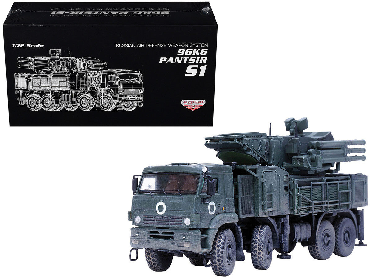 Pantsir S1 96K6 Self-Propelled Air Defense Weapon System "Ukraine War" Russian Army "Armor Premium" Series 1/72 Diecast Model by Panzerkampf-0