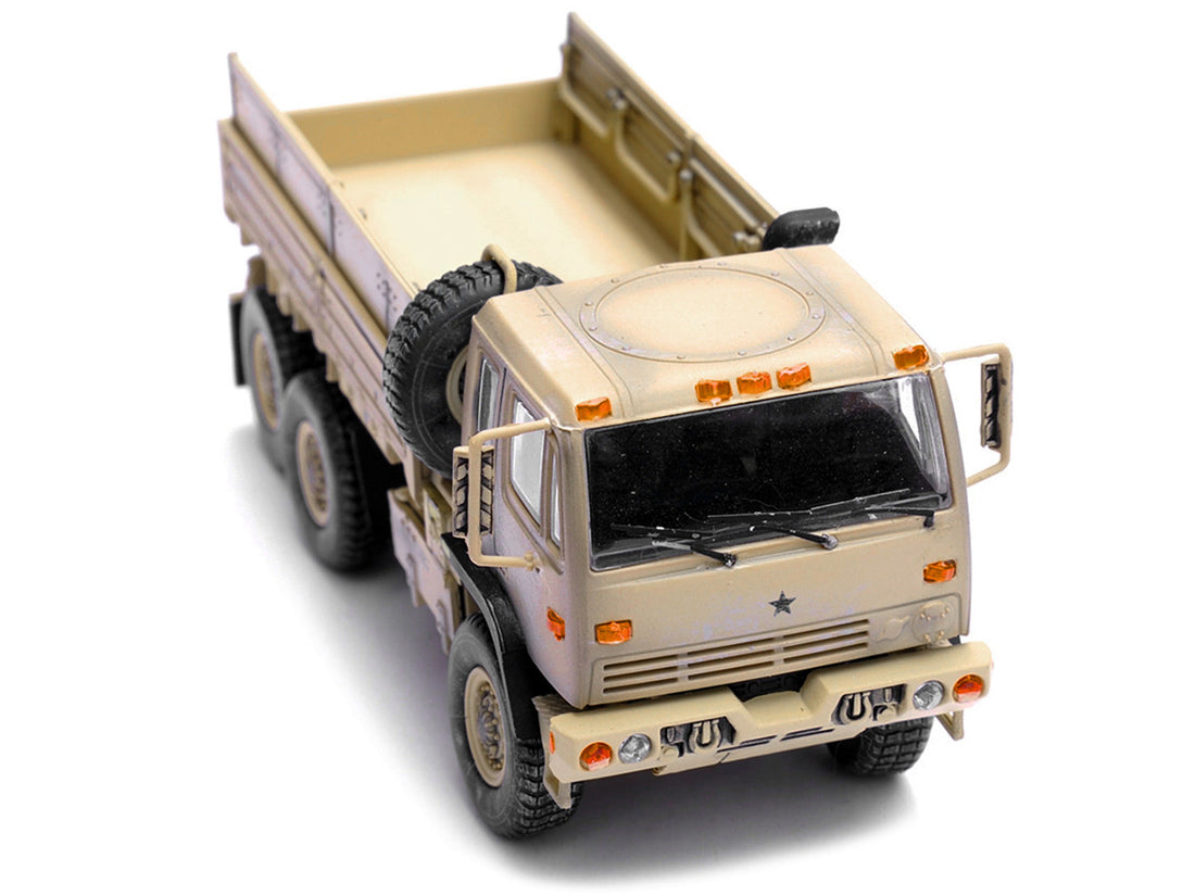 M1083 MTV (Medium Tactical Vehicle) Standard Cargo Truck Desert Camouflage "US Army" "Armor Premium" Series 1/72 Diecast Model by Panzerkampf-2