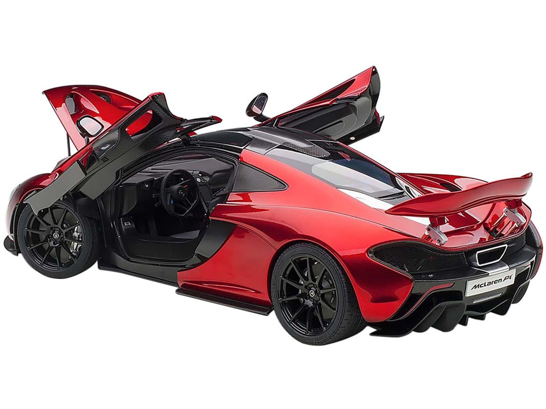 Mclaren P1 Volcano Red with Carbon Top 1/12 Model Car by Autoart-1