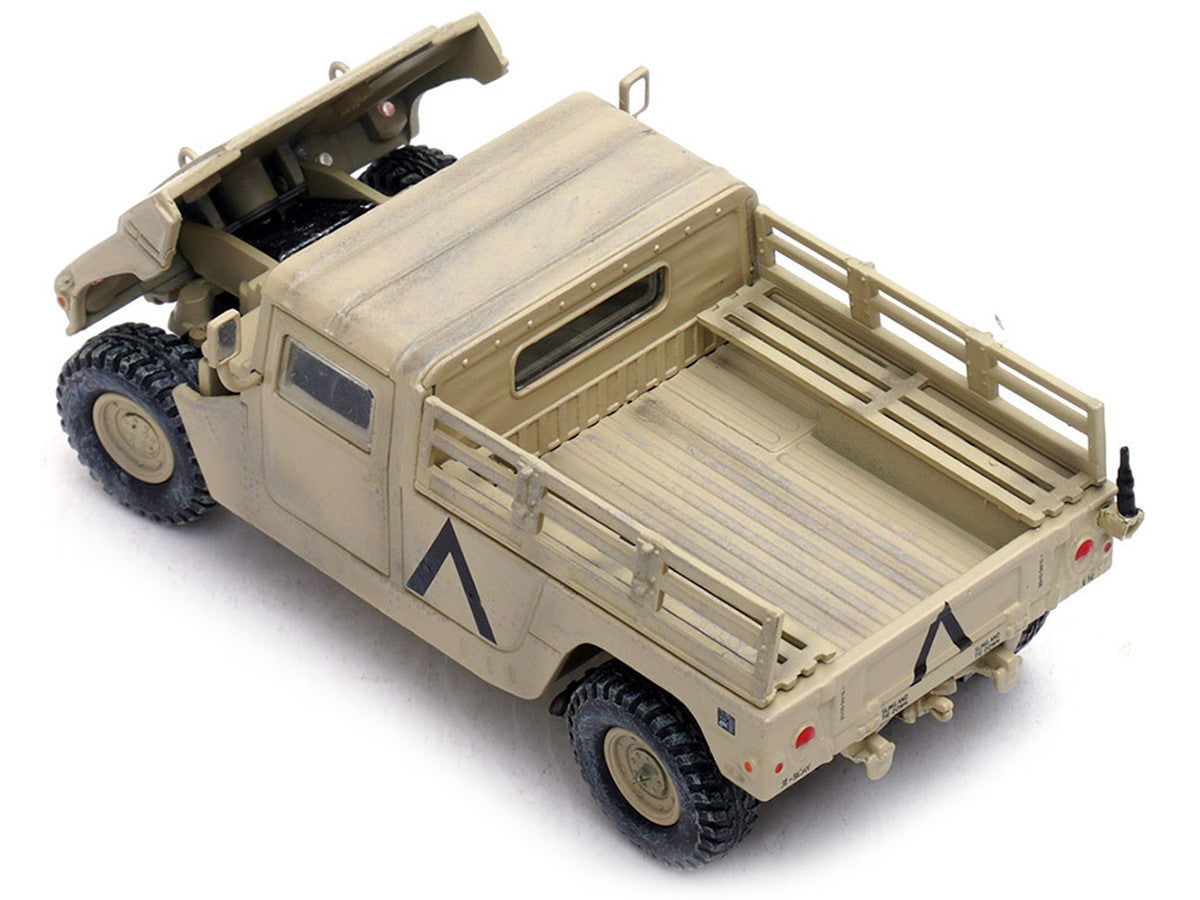 M998 HMMWV "1st Battalion 37th Armored Regiment 3rd Combat Brigade 1st Armored Division Gulf War Iraq" (1991) United States Army "Military Miniature" Series 1/64 Diecast Model by Panzerkampf-2