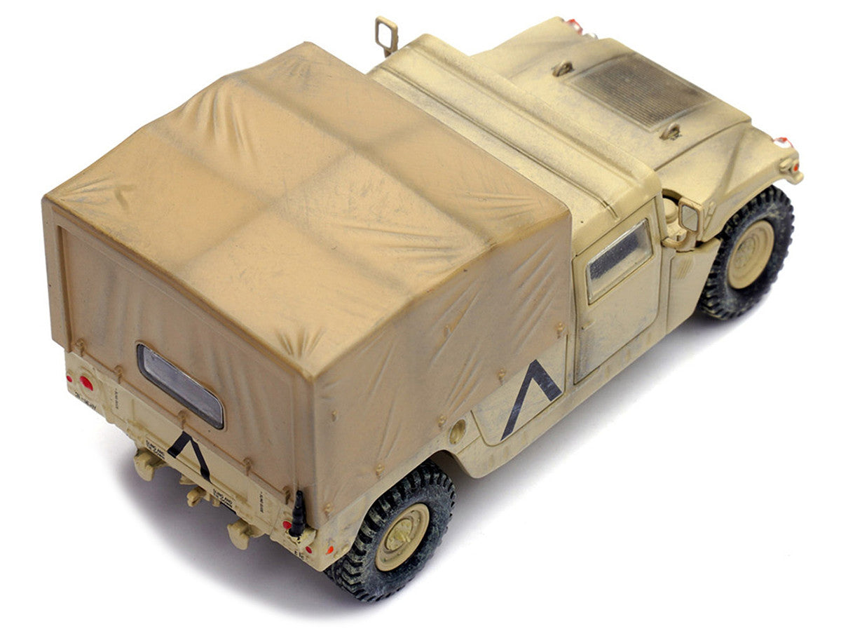 M998 HMMWV "1st Battalion 37th Armored Regiment 3rd Combat Brigade 1st Armored Division Gulf War Iraq" (1991) United States Army "Military Miniature" Series 1/64 Diecast Model by Panzerkampf-1