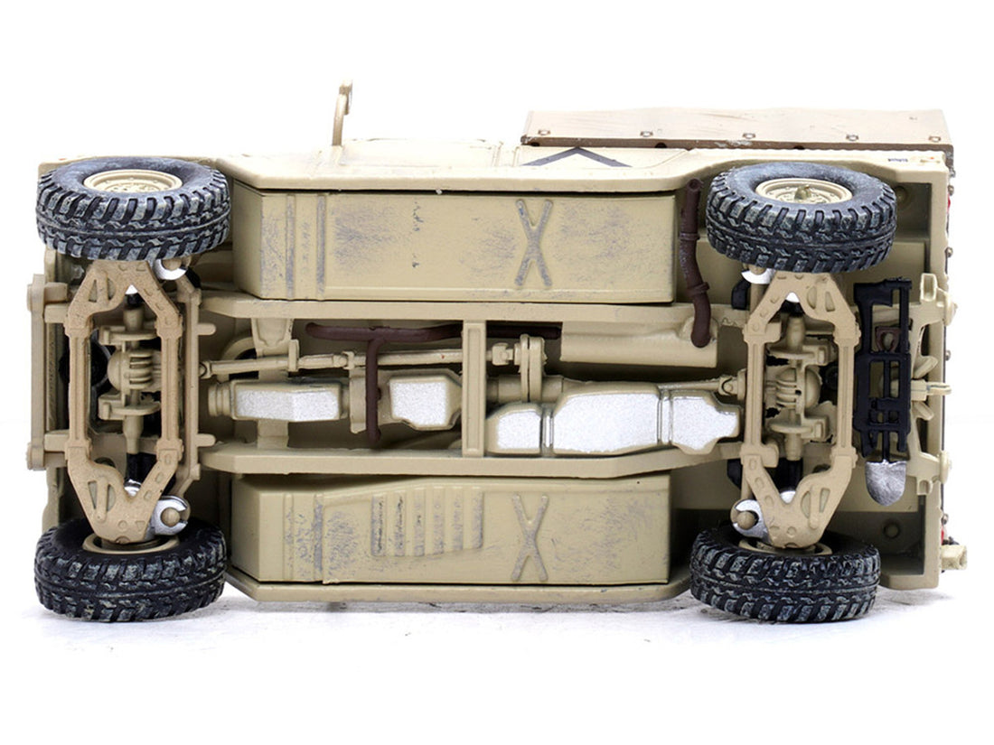 M998 HMMWV "1st Battalion 37th Armored Regiment 3rd Combat Brigade 1st Armored Division Gulf War Iraq" (1991) United States Army "Military Miniature" Series 1/64 Diecast Model by Panzerkampf-3