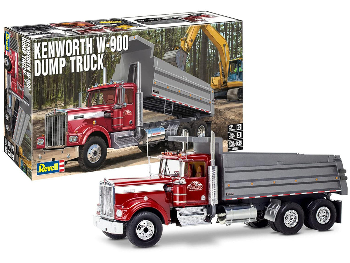 Level 5 Model Kit Kenworth W-900 Dump Truck 1/25 Scale Model by Revell-1