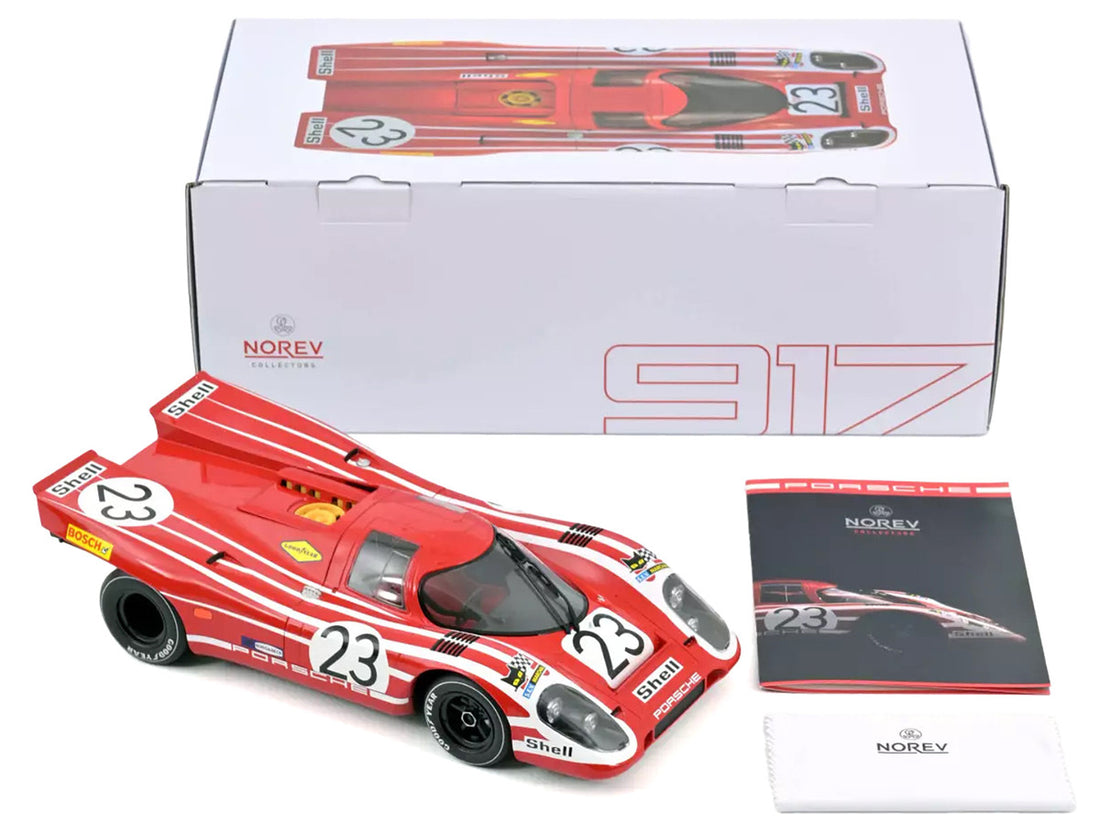 Porsche 917K #23 Hans Herrmann - Richard Attwood Winner "24 Hours of Le Mans" (1970) 1/12 Diecast Model Car by Norev-2