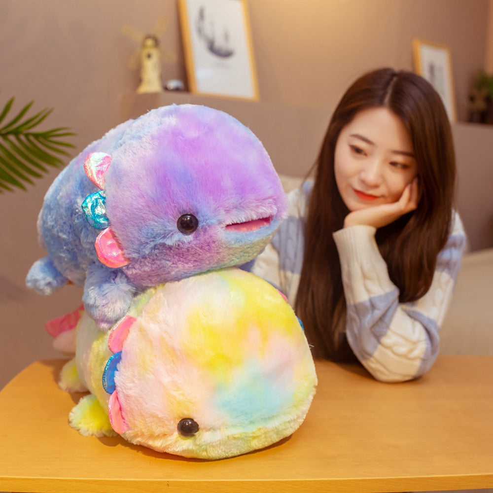 Cute Rainbow Plush Salamander 2