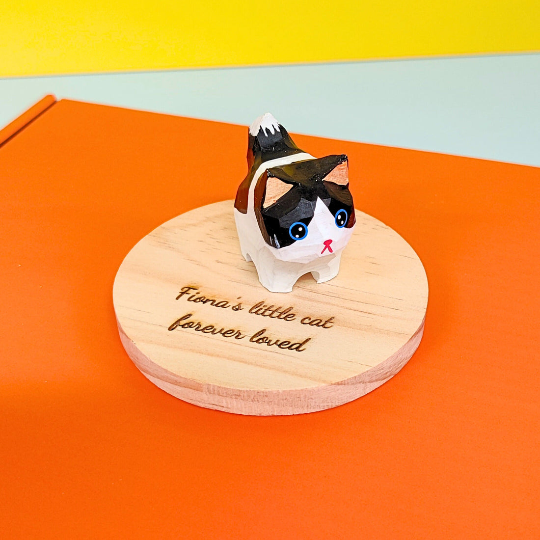 Hand-Carved Wooden Cats, Personalized Gift for Cat Lovers 5