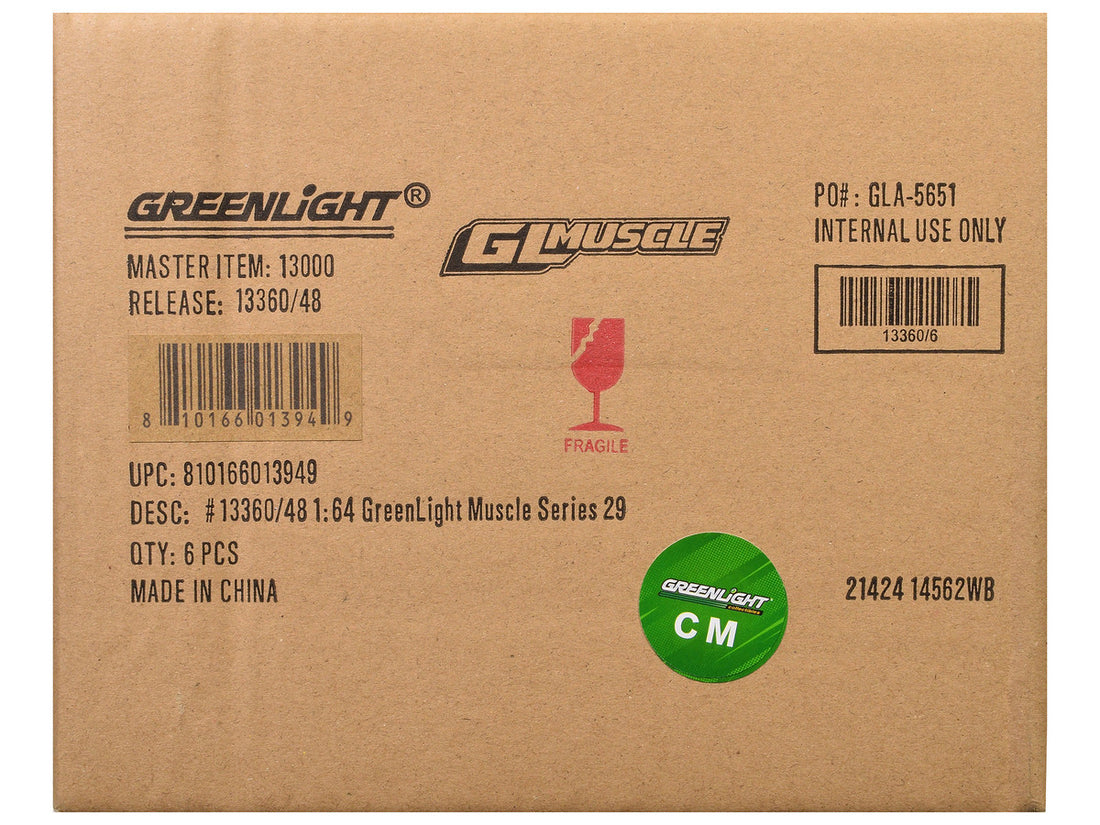 "GreenLight Muscle" Set of 6 pieces Series 29 1/64 Diecast Model Cars by Greenlight-2