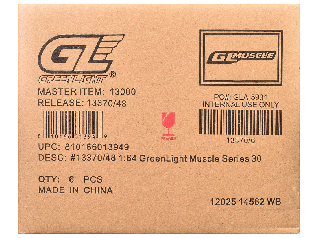 "GreenLight Muscle" Series 30 Set of 6 pieces 1/64 Diecast Model Cars by Greenlight-1