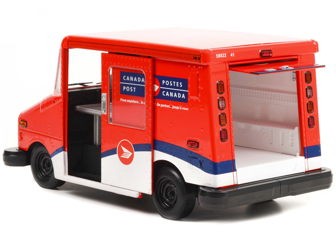 Canada Post LLV Long-Life Postal Delivery Vehicle Red and White 1/18 Diecast Model Car by Greenlight-2