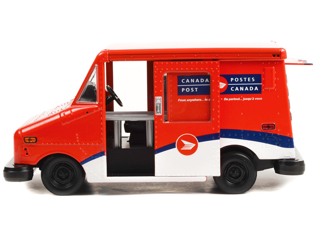 Canada Post LLV Long-Life Postal Delivery Vehicle Red and White 1/18 Diecast Model Car by Greenlight-1