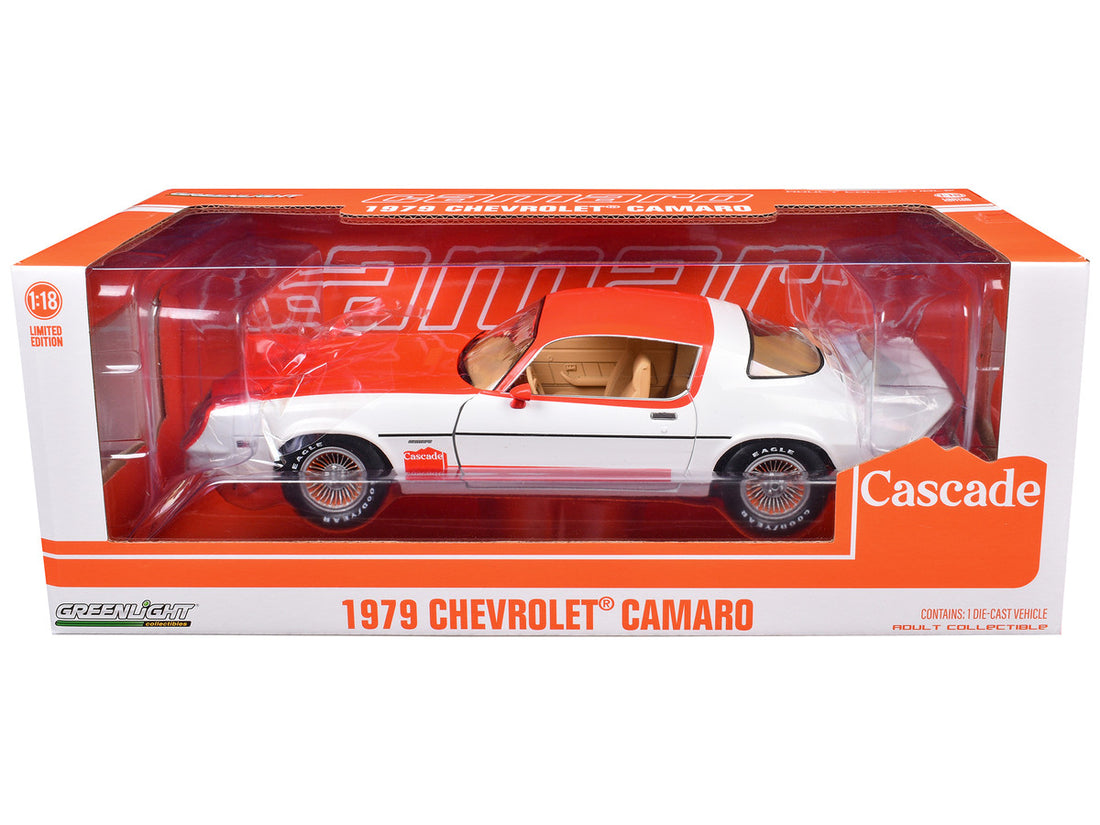 1979 Chevrolet Camaro Cascade Edition White and Orange "Oregon and Washington Limited Edition" 1/18 Diecast Model Car by Greenlight-1