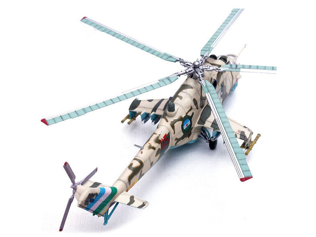 Mil Mi-24V Hind Attack Helicopter "#115 Baku Azerbaijan" (2000) Azerbaijani Air Force 1/72 Diecast Model by Panzerkampf-3