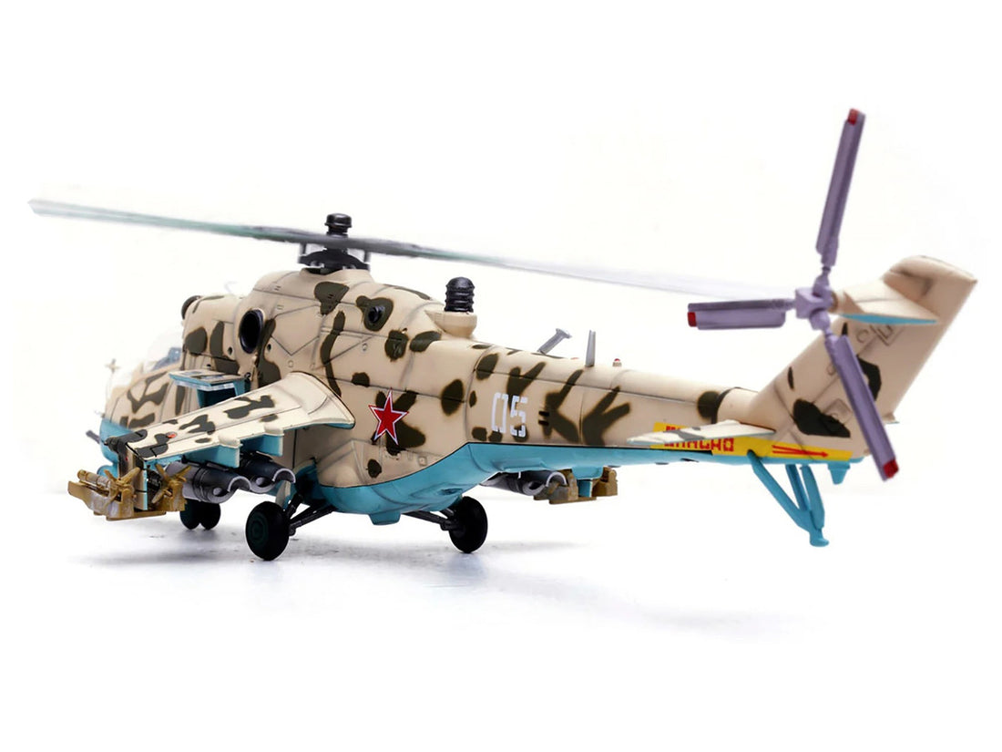 Mil Mi-24V Hind Attack Helicopter "#05 Kandahar Afghanistan" (1986) Soviet Air Force 1/72 Diecast Model by Panzerkampf-2