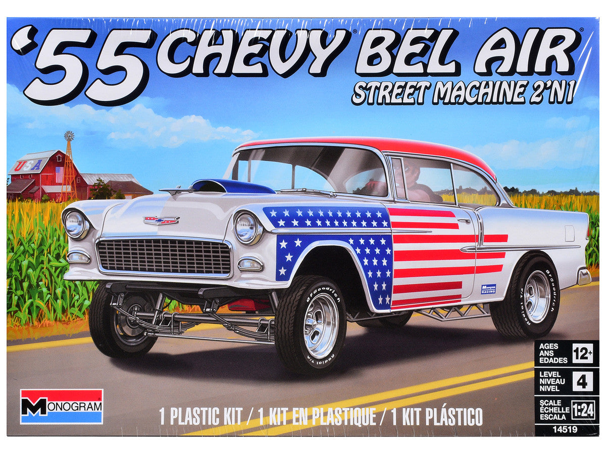1955 Chevrolet Bel Air Street Machine 2-in-1 1:24 Revell model kit box