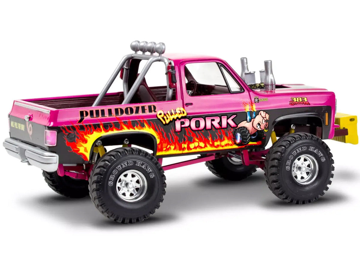 Level 4 Model Kit 1978 Chevrolet Blazer Pickup Truck "Pulled Pork Pulldozer" 1/24 Scale Model by Revell-2