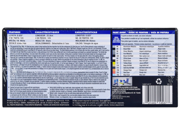 Level 5 Model Kit Lincoln Mark VII LSC Pro Street 1/25 Scale Model by Revell-1