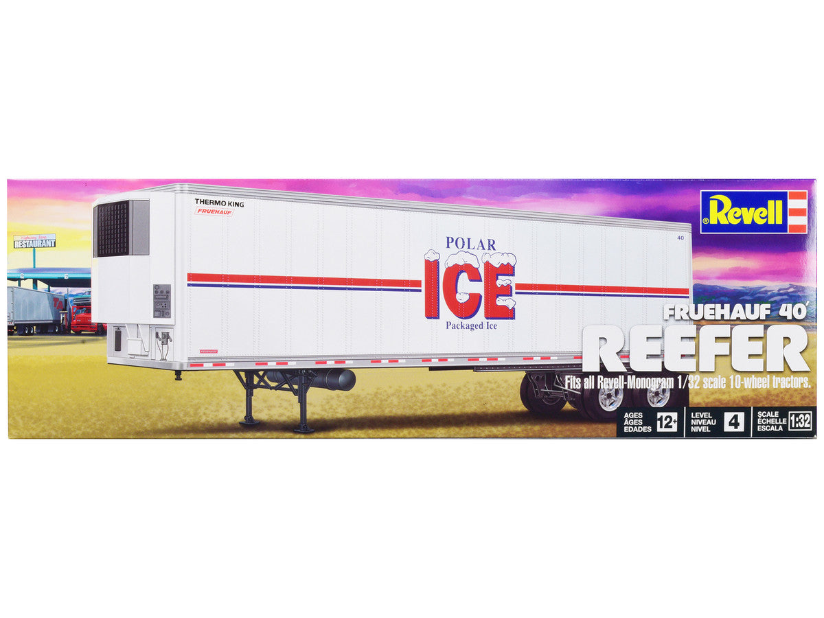 Level 4 Model Kit Fruehauf 40' Refrigerated Trailer "Polar ICE" 1/32 Scale Model by Revell-0