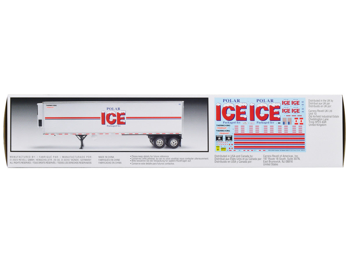 Level 4 Model Kit Fruehauf 40' Refrigerated Trailer "Polar ICE" 1/32 Scale Model by Revell-2