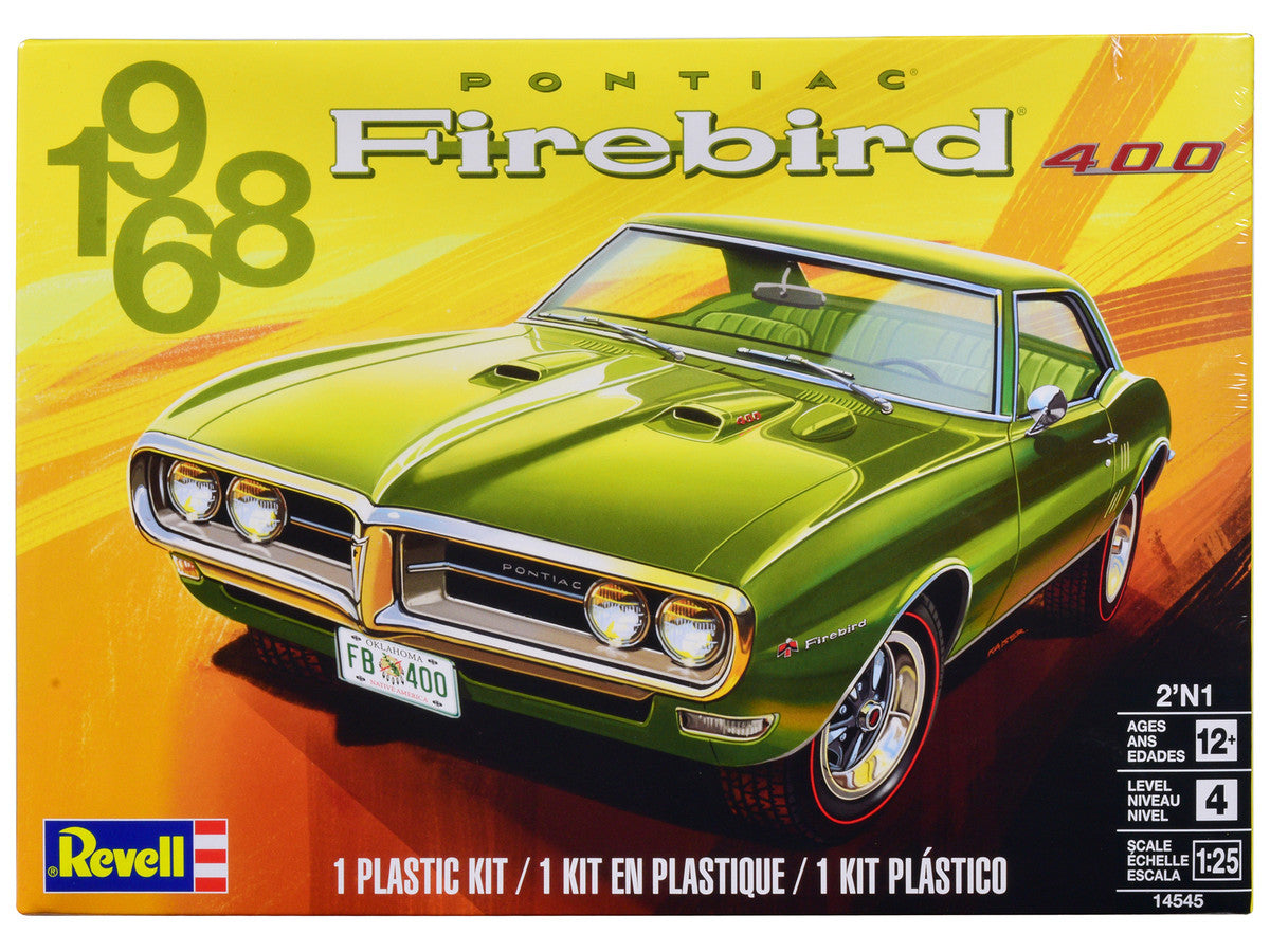 Level 4 Model Kit 1968 Pontiac Firebird 400 2-in-1 Kit 1/25 Scale Model by Revell-0