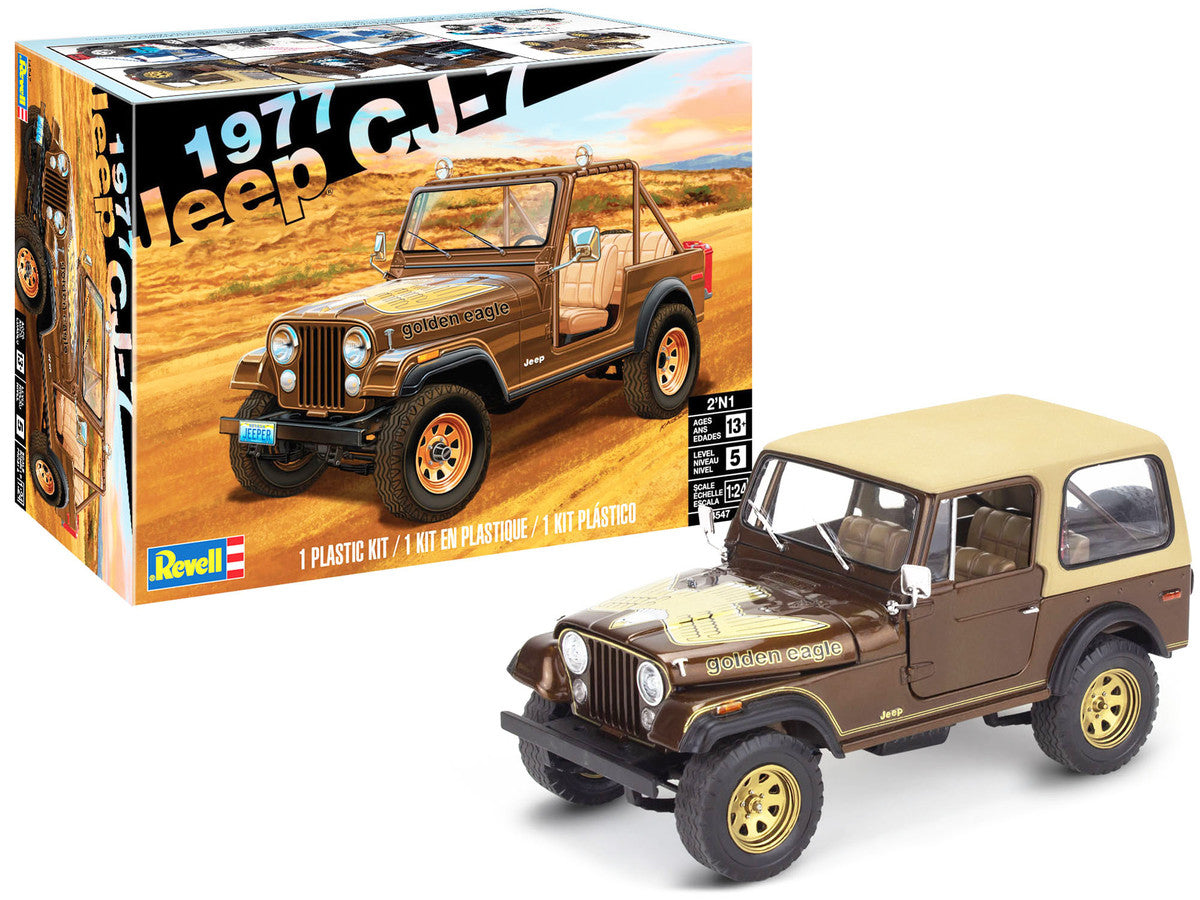Level 5 Model Kit 1977 Jeep CJ-7 2-in-1 Kit 1/24 Scale Model by Revell-1