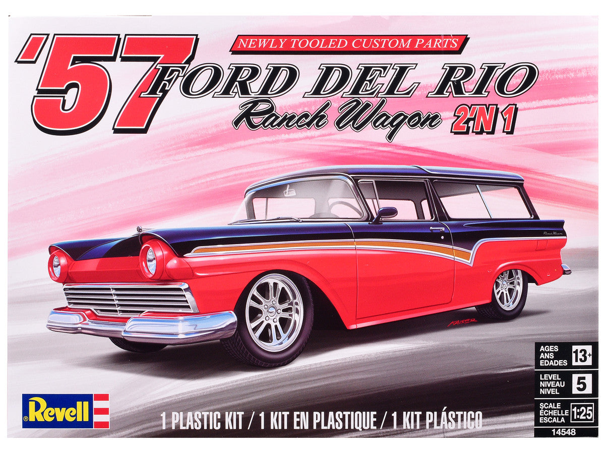 Revell 1957 Ford Del Rio Ranch Wagon 2-in-1 1:25 scale model kit box