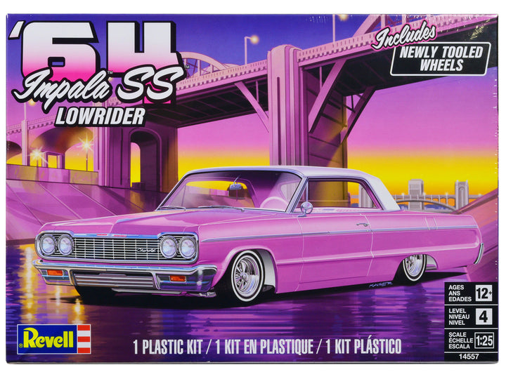 Level 4 Model Kit 1964 Chevrolet Impala SS Lowrider 1/25 Scale Model by Revell-0