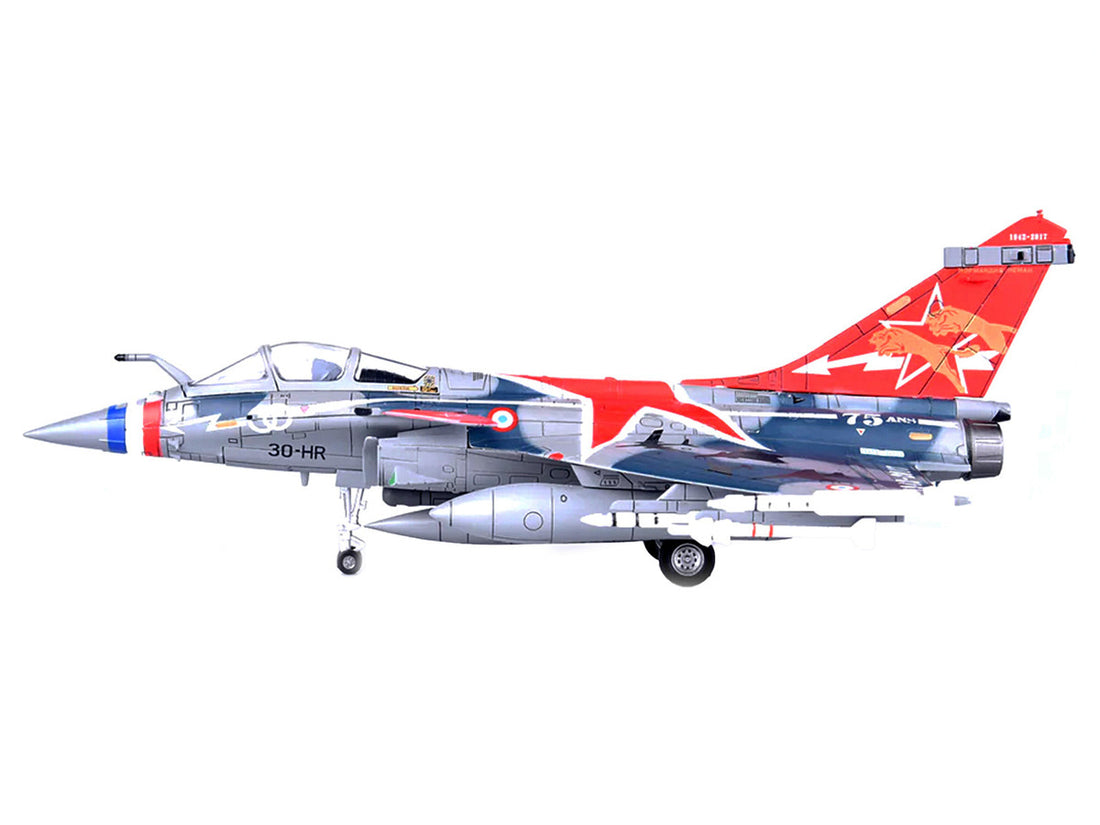 Dassault Rafale C Fighter Jet "Regiment de Chasse 2/30 Normandie-Niemen" 75th Anniversary Edition with Missile Accessories "Panzerkampf Wing" Series 1/72 Scale Model by Panzerkampf-1