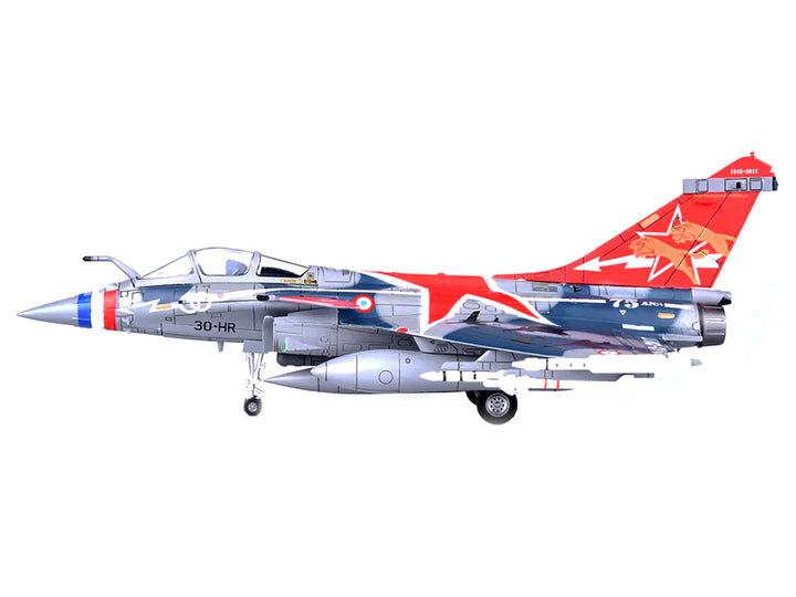 Dassault Rafale C Fighter Jet "Regiment de Chasse 2/30 Normandie-Niemen" 75th Anniversary Edition with Missile Accessories "Panzerkampf Wing" Series 1/72 Scale Model by Panzerkampf-1