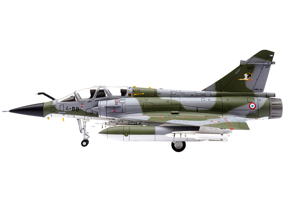 Dassault Mirage 2000N Fighter Plane Camouflage "French Air Force - Armée de l’Air" with Missile Accessories "Wing" Series 1/72 Diecast Model by Panzerkampf-1