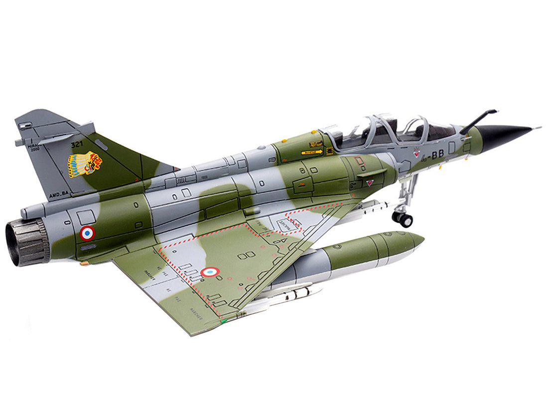 Dassault Mirage 2000N Fighter Plane Camouflage "French Air Force - Armée de l’Air" with Missile Accessories "Wing" Series 1/72 Diecast Model by Panzerkampf-2