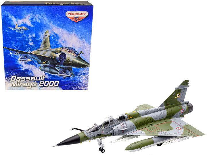 Dassault Mirage 2000N Fighter Plane Camouflage "French Air Force - Armée de l’Air" with Missile Accessories "Wing" Series 1/72 Diecast Model by Panzerkampf-0