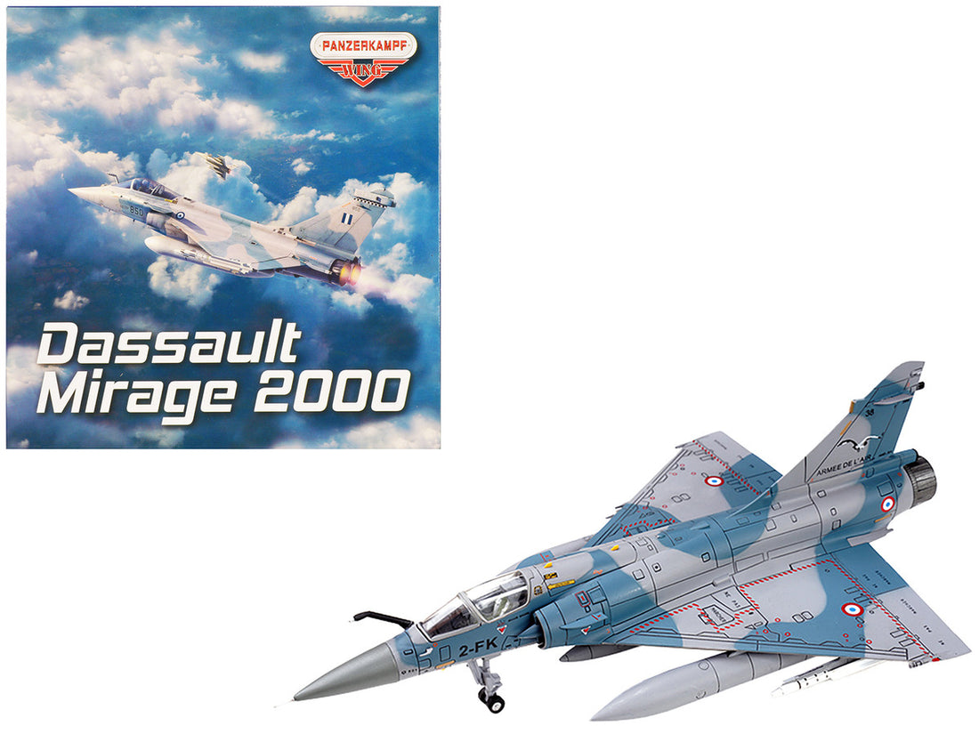 Dassault Mirage 2000-5F Fighter Aircraft "2-FK Cigognes" French Air Force "Wing" Series 1/72 Diecast Model by Panzerkampf-0