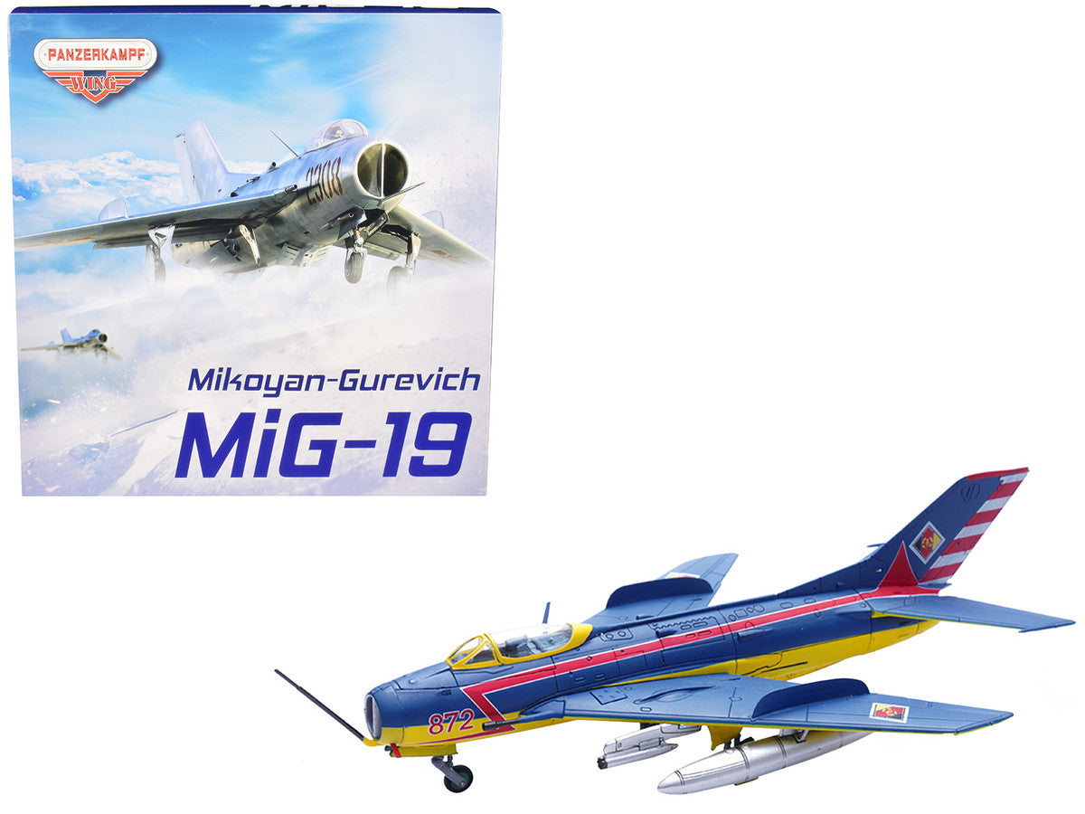 Mikoyan-Gurevich MiG-19S Farmer C Fighter Aircraft "1 Staffel/JG-3. Preschen." 5th World Aerobatic Championships (1968) "Wing" Series 1/72 Diecast Model by Panzerkampf-0
