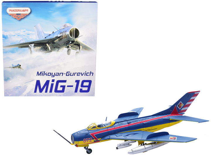 Mikoyan-Gurevich MiG-19S Farmer C Fighter Aircraft "1 Staffel/JG-3. Preschen." 5th World Aerobatic Championships (1968) "Wing" Series 1/72 Diecast Model by Panzerkampf-0