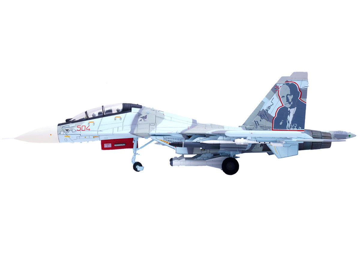 Sukhoi Su-30MKK Flanker-G Fighter Aircraft #504 "Russian Air Force" "Wing" Series 1/72 Diecast Model by Panzerkampf-4