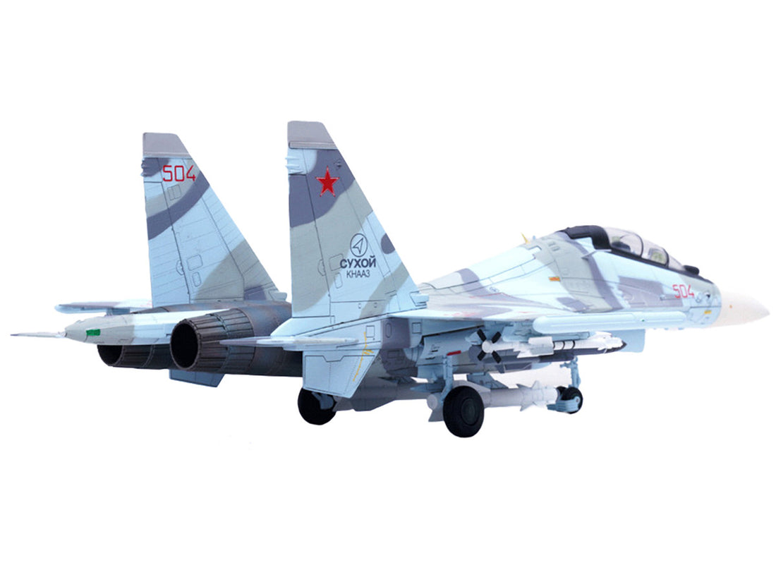 Sukhoi Su-30MKK Flanker-G Fighter Aircraft #504 "Russian Air Force" "Wing" Series 1/72 Diecast Model by Panzerkampf-1