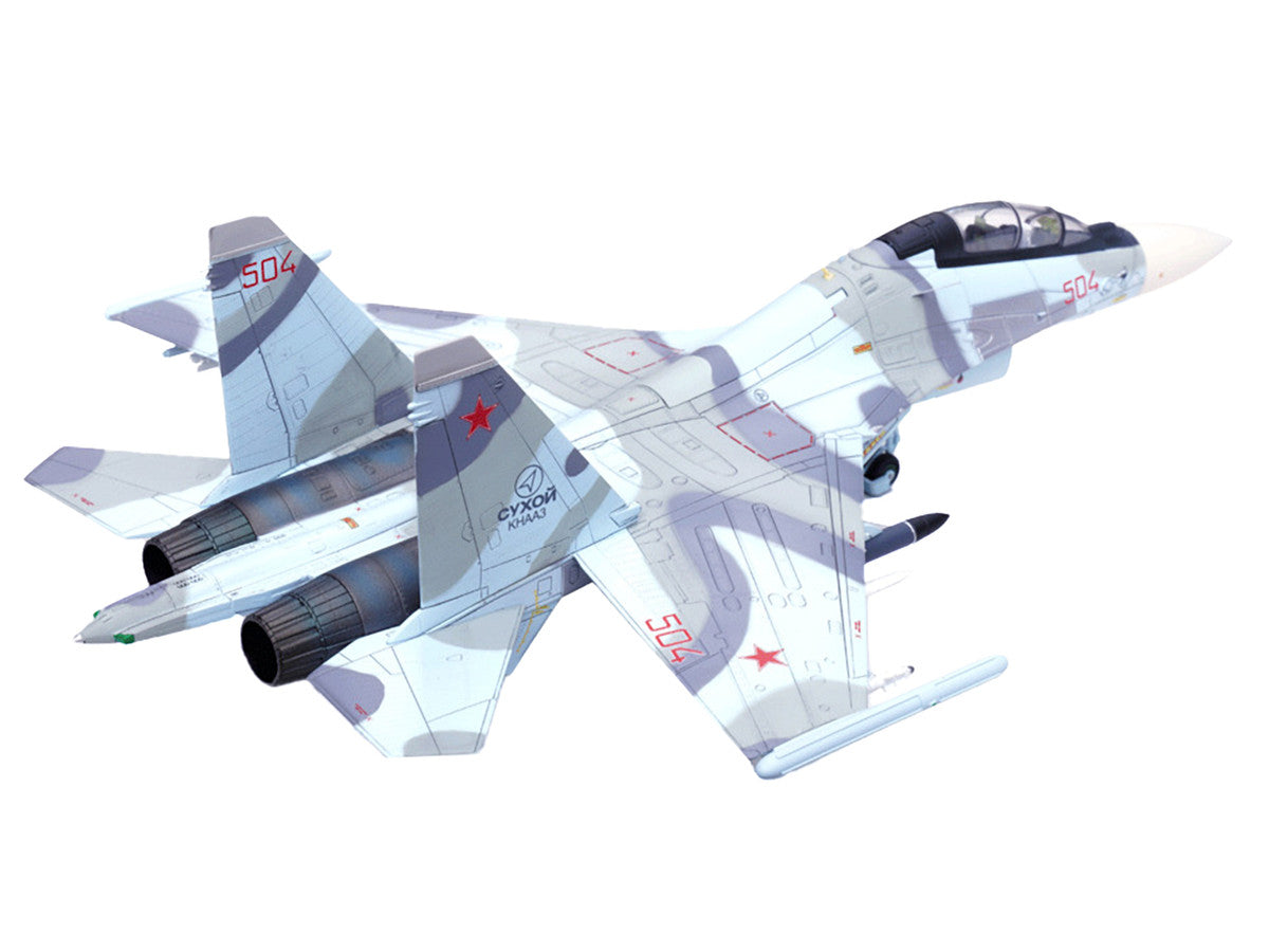 Sukhoi Su-30MKK Flanker-G Fighter Aircraft #504 "Russian Air Force" "Wing" Series 1/72 Diecast Model by Panzerkampf-3