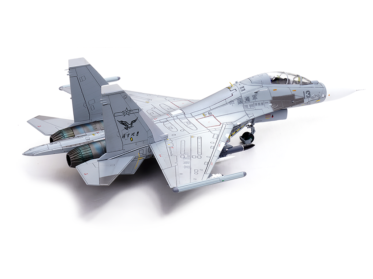 Sukhoi Su-30MKK Flanker-G Fighter Aircraft #13 "People's Liberation Army (PLA) Naval Aviation's Sea and Air Eagle Regiment" Chinese Air Force "Wing" Series 1/72 Diecast Model by Panzerkampf-4