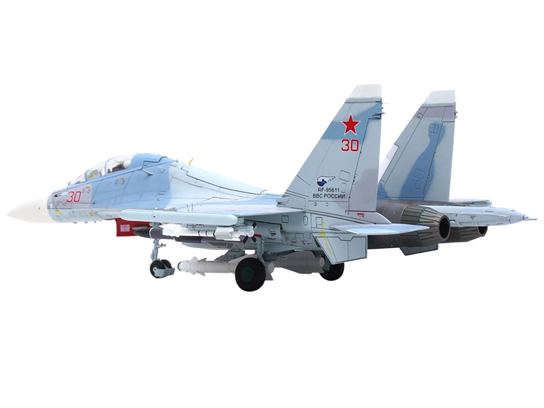 Sukhoi Su-30M2 Flanker-C Fighter Aircraft #30 "Russian Air Force" "Wing" Series 1/72 Diecast Model by Panzerkampf-3