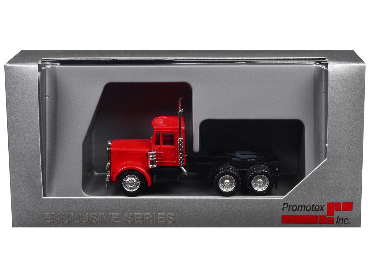 Peterbilt Short Day Cab Red 1/87 (HO) Plastic Model Car by Promotex-1
