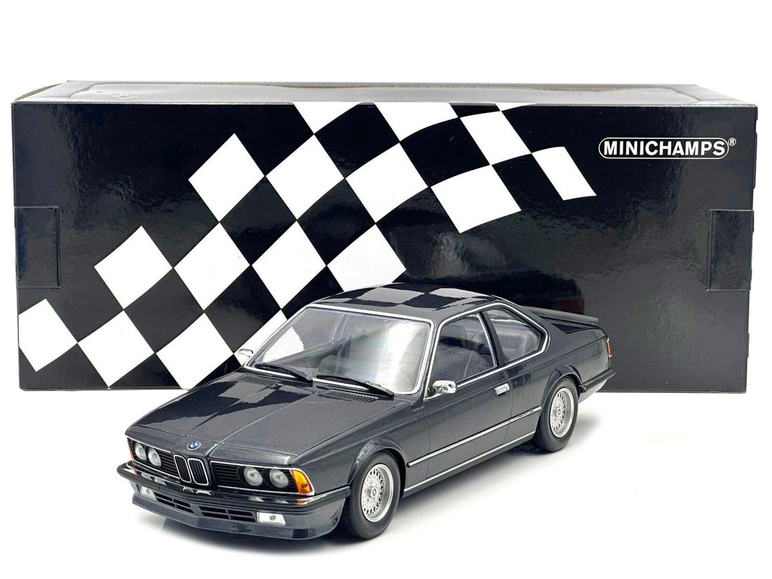 1982 BMW 635 CSi Gray Metallic 1/18 Diecast Model Car by Minichamps-1