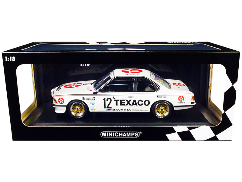 BMW 635 CSi #12 C. Ballot-Lena - R. Metge - J. C. Andruet "Texaco" 24H of Spa (1985) Limited Edition to 300 pieces Worldwide 1/18 Diecast Model Car by Minichamps-0