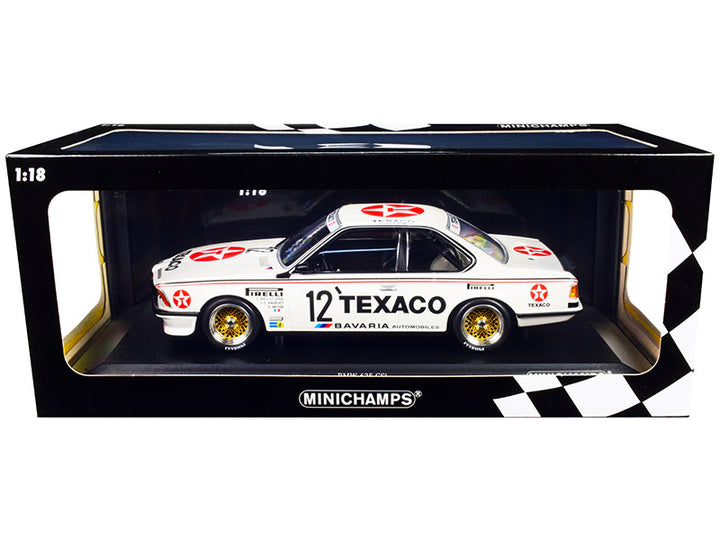 BMW 635 CSi #12 C. Ballot-Lena - R. Metge - J. C. Andruet "Texaco" 24H of Spa (1985) Limited Edition to 300 pieces Worldwide 1/18 Diecast Model Car by Minichamps-0
