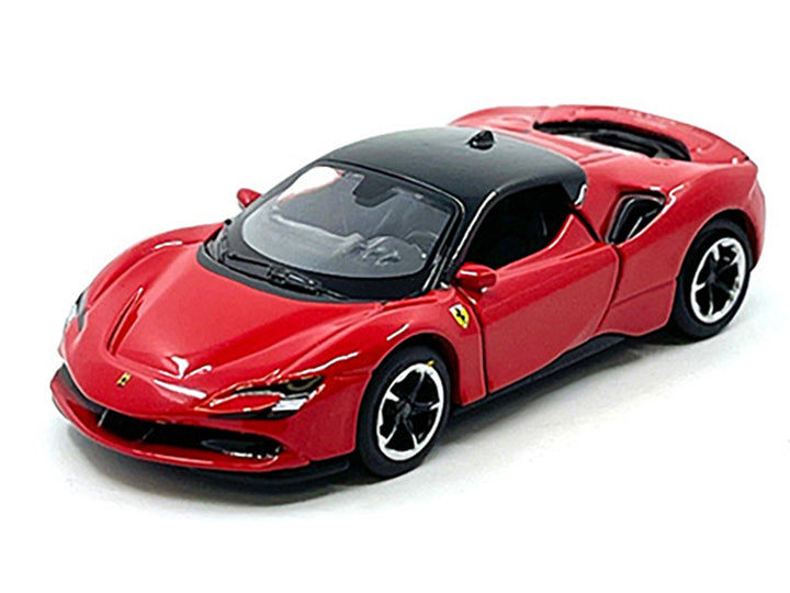 Front three-quarter view of Ferrari SF90 Stradale Speed Icons 1:64 diecast model by Maisto