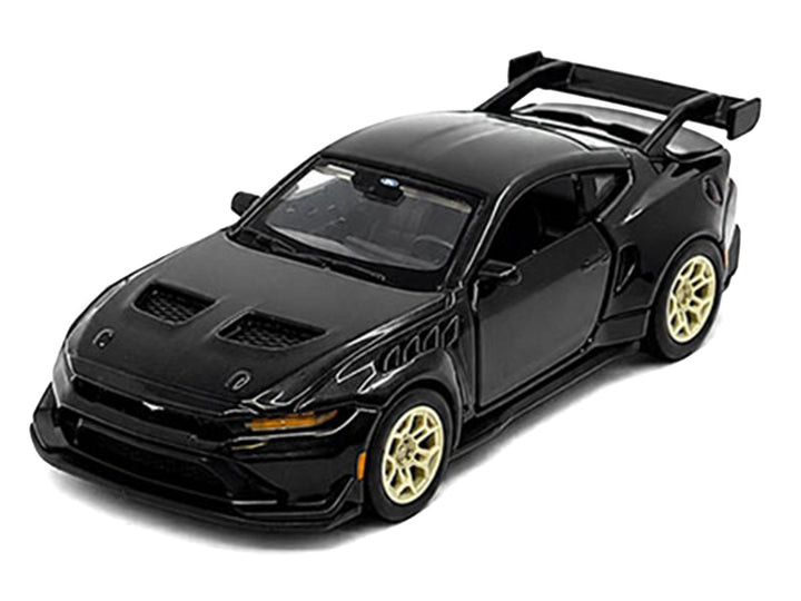 2025 Ford Mustang GTD Black Metallic Speed Icons Series 1:64 diecast model by Maisto