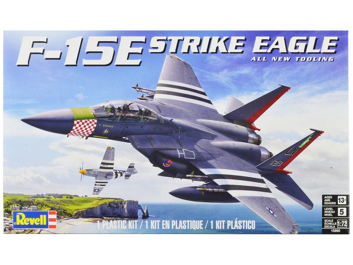 Level 5 Model Kit McDonnell Douglas F-15E Strike Eagle Aircraft 1/72 Scale Model by Revell-0