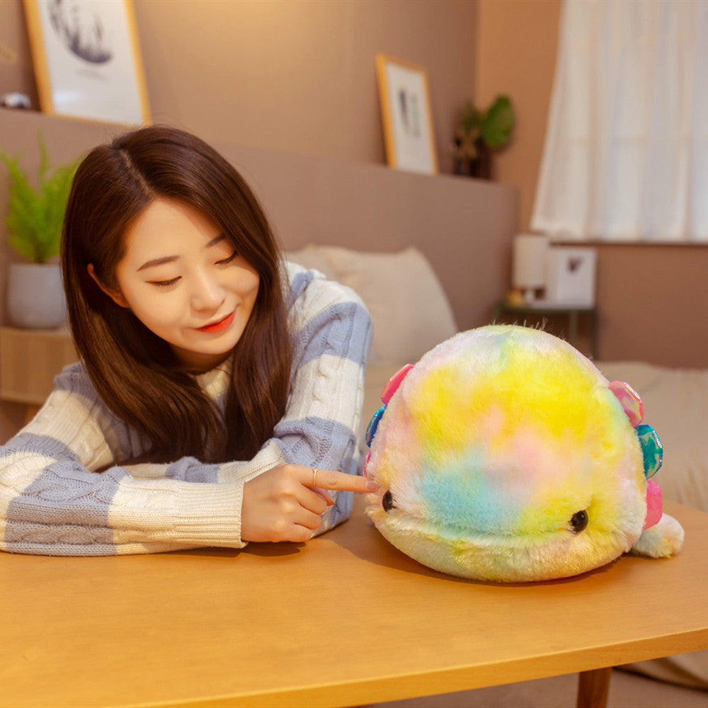 Cute Rainbow Plush Salamander 5